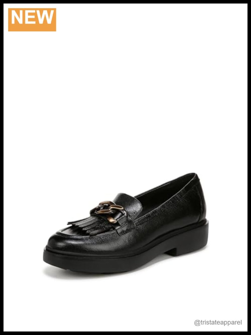 Naturalizer Paris Tassel Loafers Leather Block Heel Comfort Slip-On Shoes